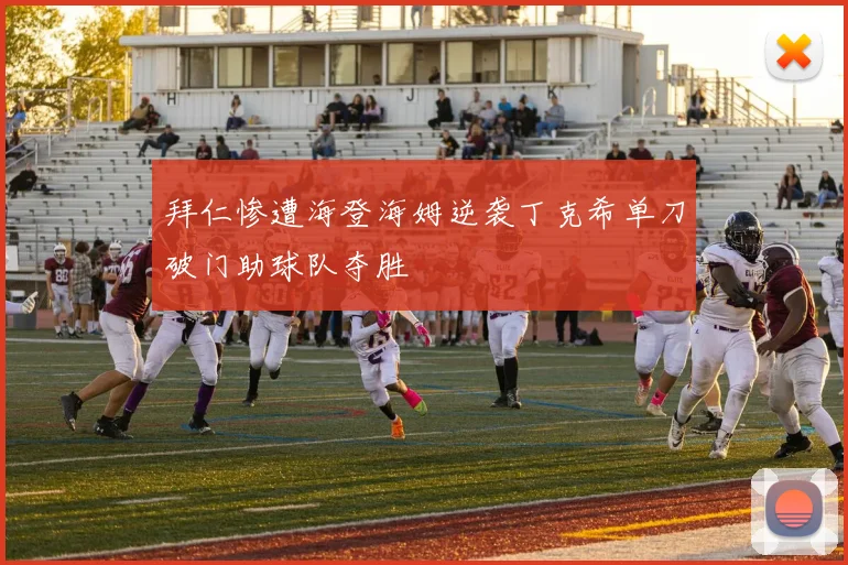拜仁惨遭海登海姆逆袭丁克希单刀破门助球队夺胜
